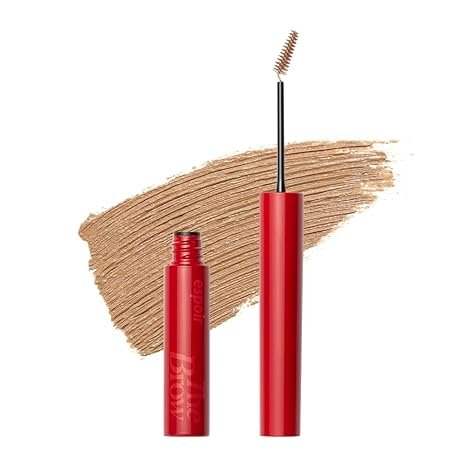 Espoir The Brow Color Fixing Cara #1 Beige 0.1 fl oz | Easy Fixing without Clumping with Skinny Brush | Long Lasting Smudgeproof Eyebrow Mascara