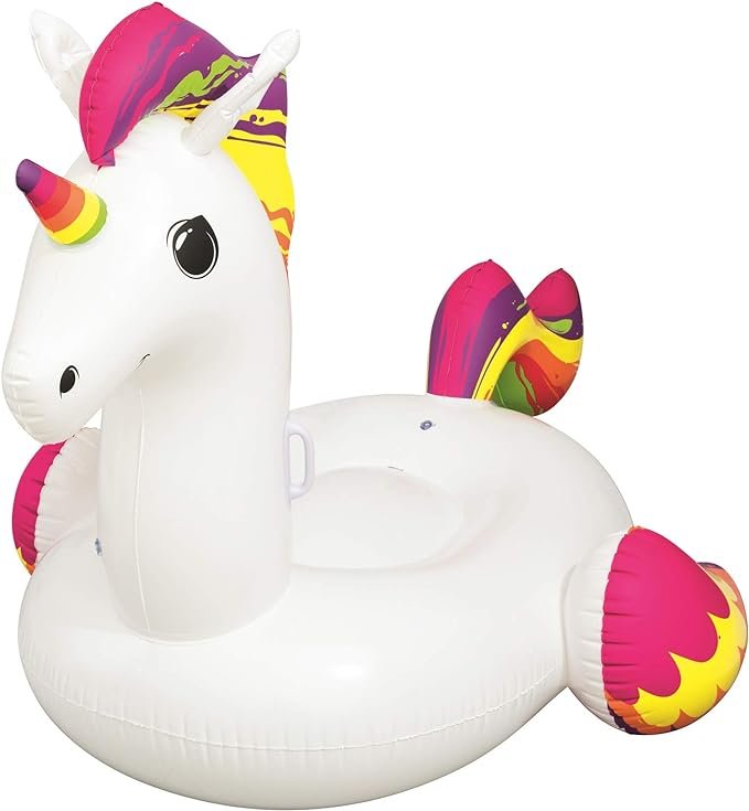 Bestway 41113 Unicorn Rider Pool Inflatable, Supersize (2.33 m), White