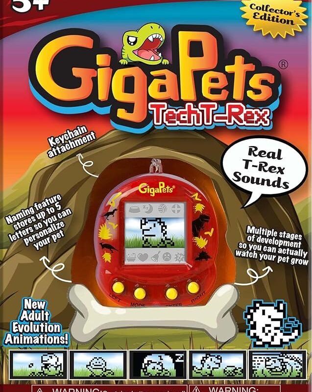 Giga Pet Virtual Pet for Kids Ages 5 and Up, 90s Throwback