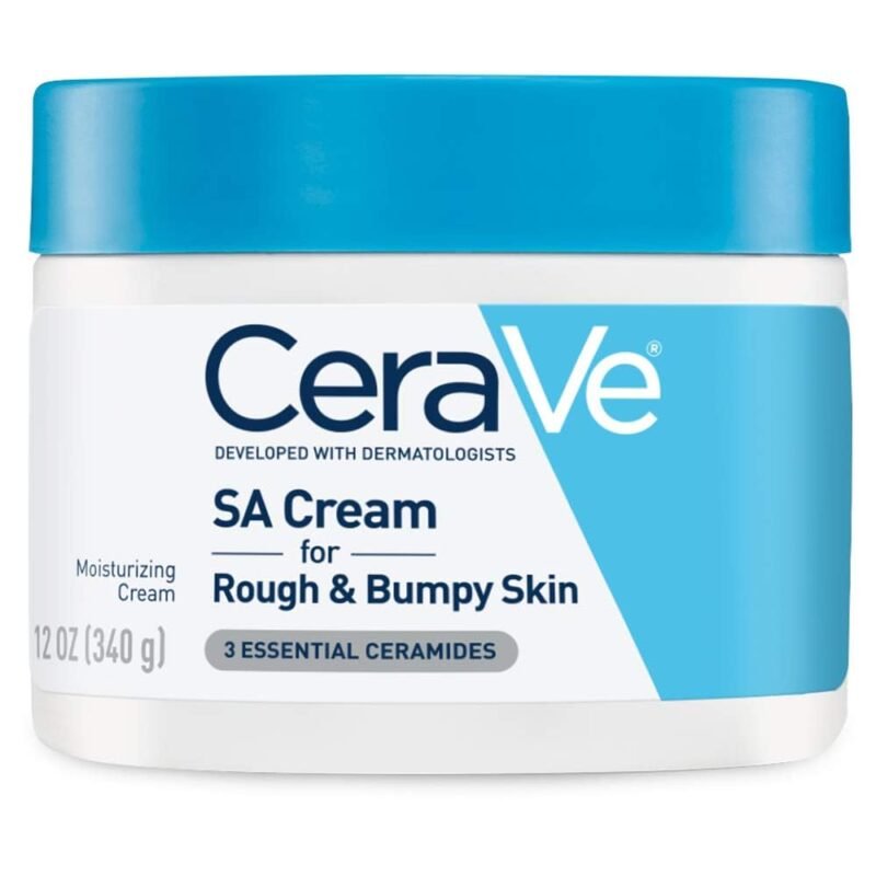 CeraVe Moisturizing Cream with Salicylic Acid | Exfoliating Body Cream 12 Ounce