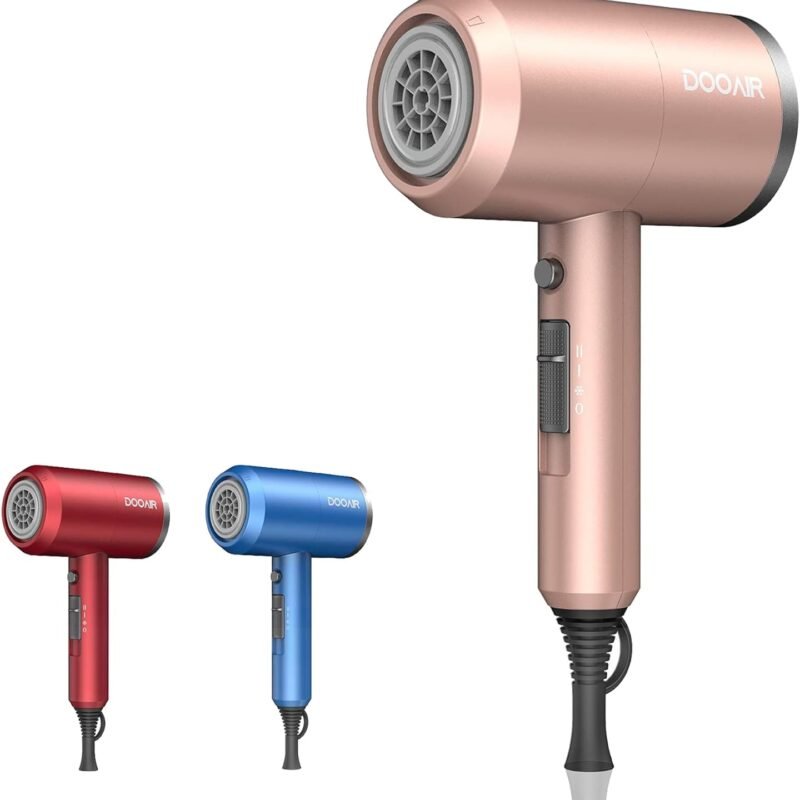 Hair Dryers by DOOAIR,1875W Ionic Hair Dryer with Diffuser & Concentrator