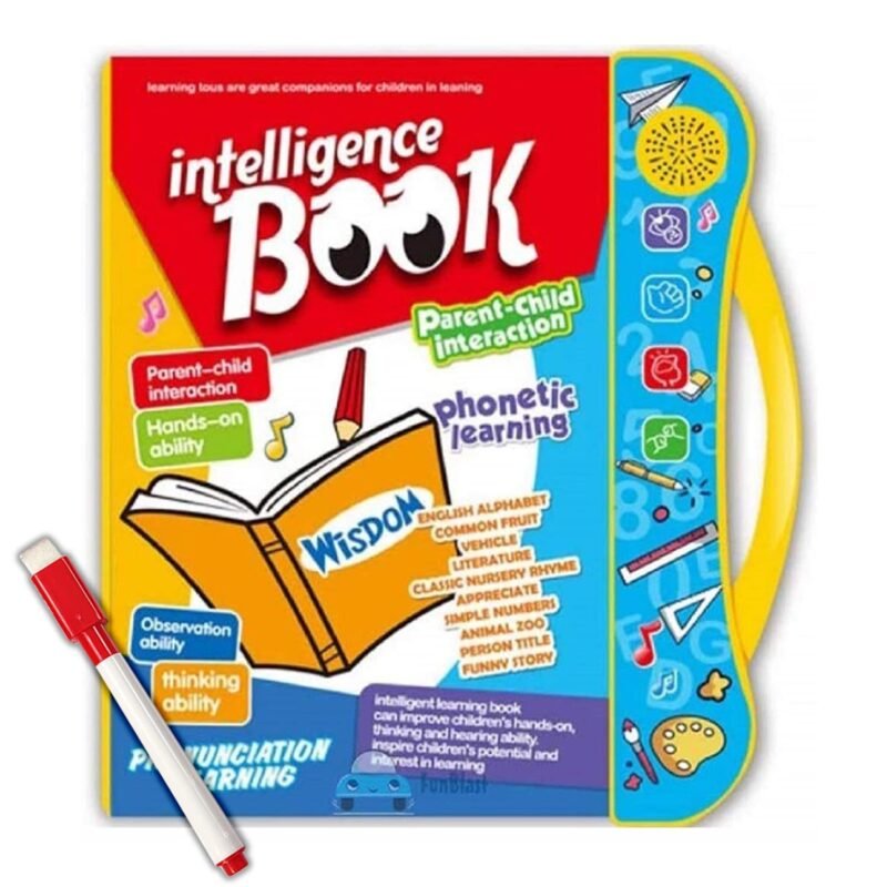 Intelligence Book | Interactive Book -Musical English Educational Phonetic Learning Book for 3 + Year Kids