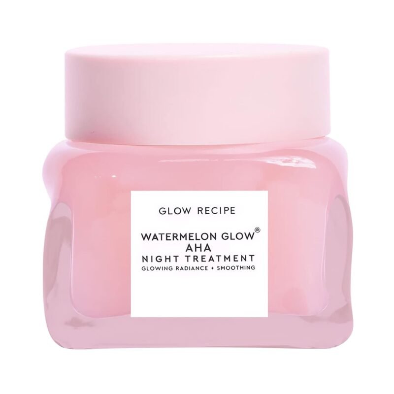 Glow Recipe Watermelon Glow Sleeping Mask - Exfoliating + Anti-Aging Overnight Face Mask w/ AHA, Hyaluronic Acid + Pumpkin Seed Extract for Sensitive Skin - Hydrating Mask (60ml)