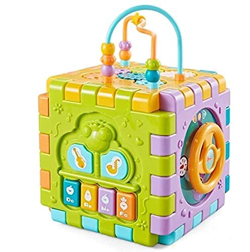 Activity Cube Multipurpose Play Centre for Toddlers and Kids, Skill Improvement Educational Game Toys, Busy Learner Cube