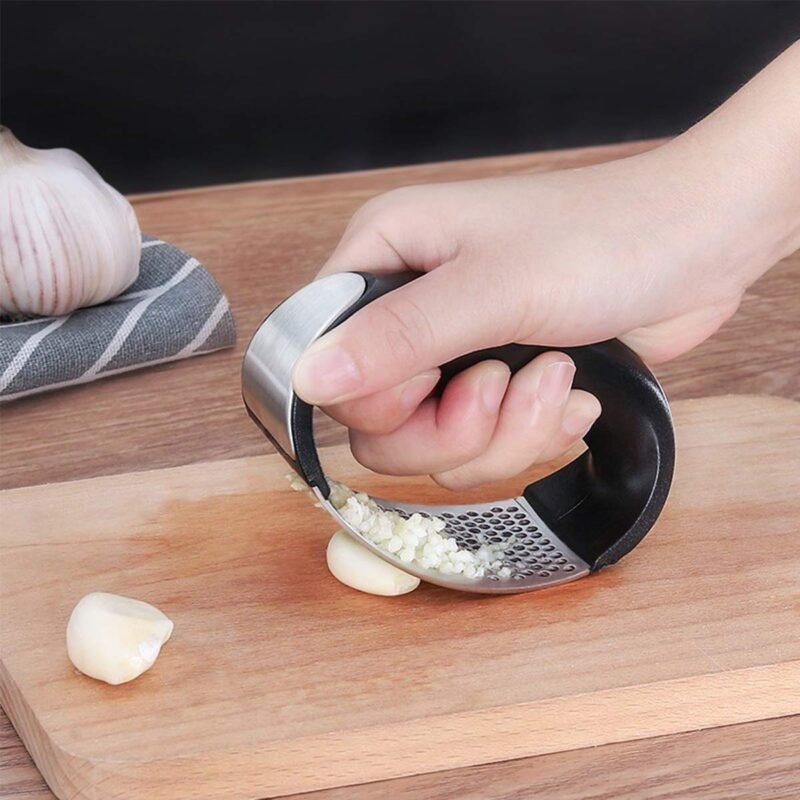 Garlic Press Garlic Crusher,Stainless Steel Kitchen Garlic Presser Garlic Crusher Stainless Steel Garlic Chopper Dishwasher Safe