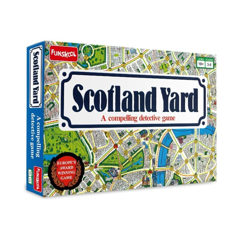 Scotland Yard, A Compelling Detective And Strategy, Animal Board Game for Kids & Family, 2 - 3 Players, Ages 10 years and above