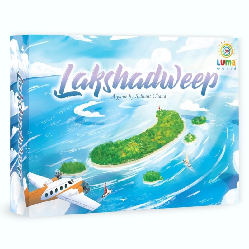 Luma World Lakshadweep 2-Player Strategy Board Game for Hours of Competitive Fun, Tile Placement Tabletop Game for Adults and Family, Advanced Game Expansions Included, Ages 10 and up, 30 minutes